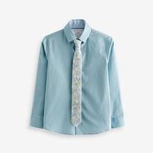 Load image into Gallery viewer, Mineral Long Sleeve 100% Cotton Shirt with Tie Set (3-12yrs)
