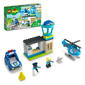 Duplo Police Station & Helicopter 2+