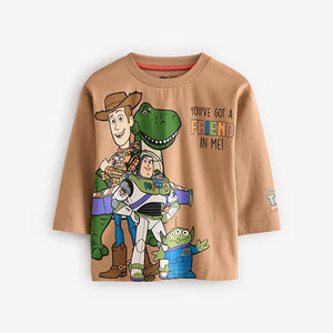 Tan Brown Toy Story Long Sleeve T-Shirt (6mths-7yrs)