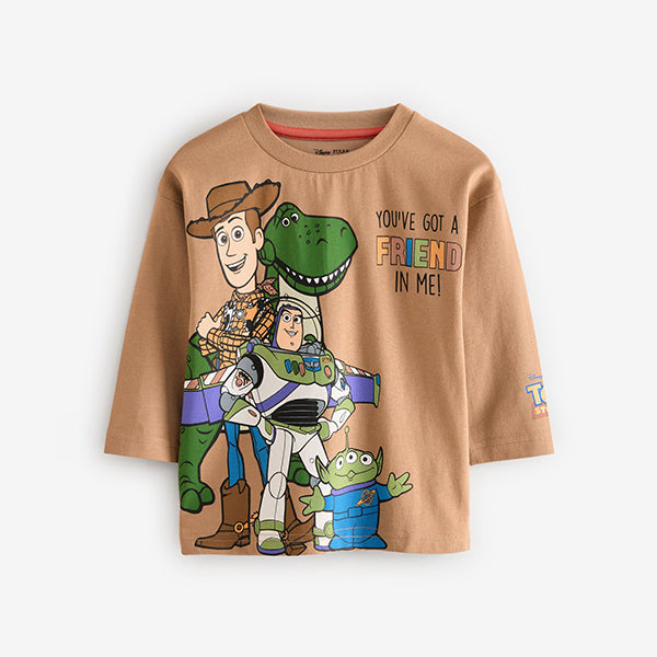 Tan Brown Toy Story Long Sleeve T-Shirt (6mths-7yrs)