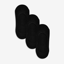 Load image into Gallery viewer, Black Low Cut Invisible Footsie Socks 3 Pack
