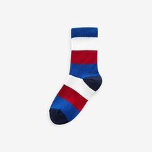 Load image into Gallery viewer, Rugby Stripe Cotton Rich Socks 5 Pack
