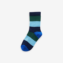 Load image into Gallery viewer, Rugby Stripe Cotton Rich Socks 5 Pack
