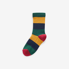 Load image into Gallery viewer, Rugby Stripe Cotton Rich Socks 5 Pack
