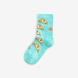 Bright Food Graphic Cotton Rich Socks 5 Pack