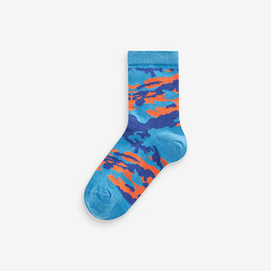 Bright Camo Rich Socks 7 Pack