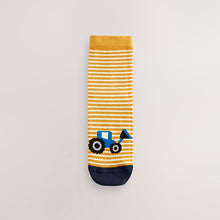 Load image into Gallery viewer, Vehicle Stripe Cotton Rich Socks 7 Pack
