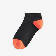 Load image into Gallery viewer, Colourblock Heel And Toe Trainer Socks 7 Pack

