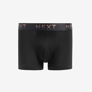 Black Ombre Metallic Waistband 4 pack Hipster Boxers