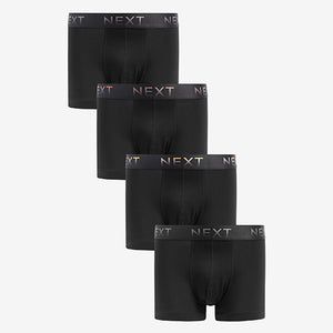 Black Ombre Metallic Waistband 4 pack Hipster Boxers