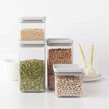 Load image into Gallery viewer, Brabantia Square Canister, Set of 4, TASTY+ Light Grey
