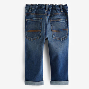 Mid Blue Denim Regular Fit Comfort Stretch Jeans (3mths-5-6yrs)