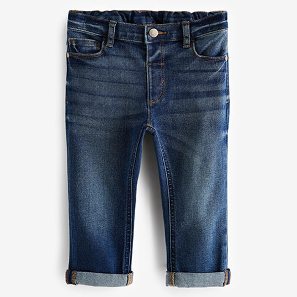 Mid Blue Denim Regular Fit Comfort Stretch Jeans (3mths-5-6yrs)