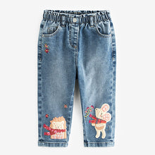 Load image into Gallery viewer, Blue Denim Character Mom Jeans (3mths-6yrs)
