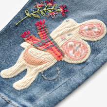 Load image into Gallery viewer, Blue Denim Character Mom Jeans (3mths-6yrs)
