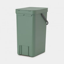 Load image into Gallery viewer, Brabantia Sort &amp; Go Waste Bin, 16L Fir Green
