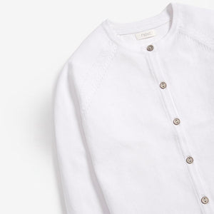 White Button-Up Cardigan (3-12yrs)