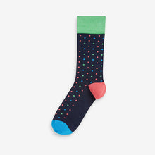 Load image into Gallery viewer, Bright Stripe Spot Pattern Socks 8 Pack
