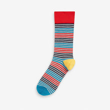 Load image into Gallery viewer, Bright Stripe Spot Pattern Socks 8 Pack
