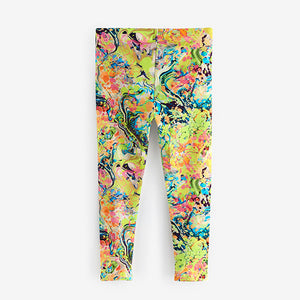 Bright Marble Printed Leggings (5-12yrs)