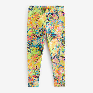 Bright Marble Printed Leggings (5-12yrs)