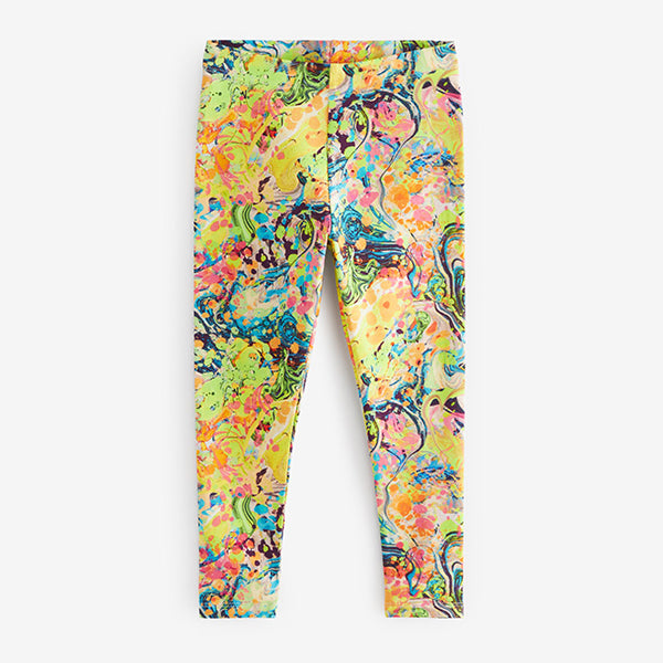Bright Marble Printed Leggings (5-12yrs)