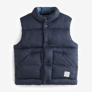 Navy Blue Padded Gilet (3mths-6yrs)