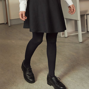 Black Regular Length 2 Pack 80 Denier School Tights