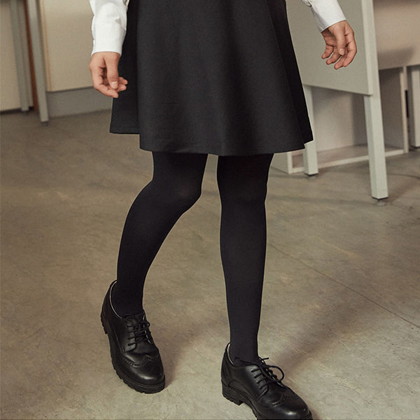 Black Regular Length 2 Pack 80 Denier School Tights