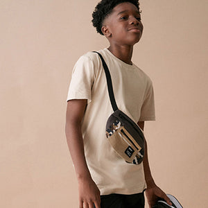 Cement Stone Bag Pocket Short Sleeve T-Shirt (3-12yrs)