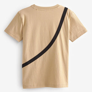 Cement Stone Bag Pocket Short Sleeve T-Shirt (3-12yrs)