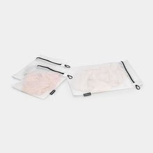 Load image into Gallery viewer, Brabantia Wash Bags, set of 3, in 2 sizes White
