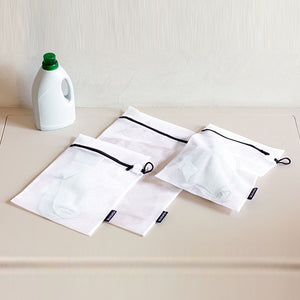 Brabantia Wash Bags, set of 3, in 2 sizes White