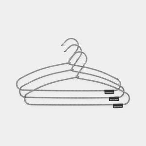 Brabantia Soft Touch Clothes Hangers, set of 3 Black / white