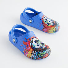 Load image into Gallery viewer, Cobalt Blue Football Clogs
