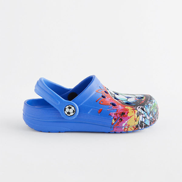Cobalt Blue Football Clogs