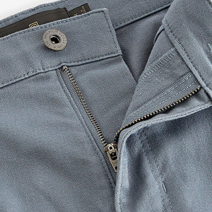 Light Blue Slim Fit Soft Touch 5 Pocket Jean Style Trousers