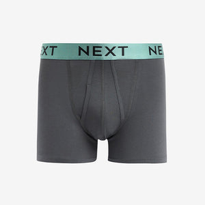 Grey Mixed Light Metallic Waistband 4 Pack Hipster Boxers