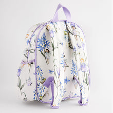 Load image into Gallery viewer, Blue/Ecru Bluebell Fairy Backpack
