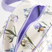 Load image into Gallery viewer, Blue/Ecru Bluebell Fairy Backpack
