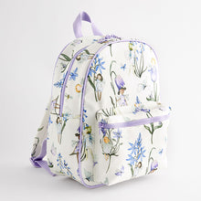 Load image into Gallery viewer, Blue/Ecru Bluebell Fairy Backpack

