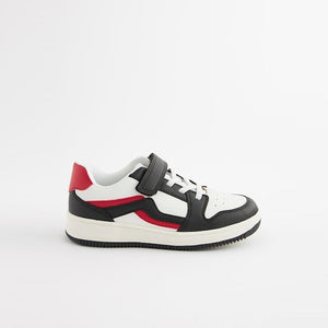 White Elastic Lace Trainers