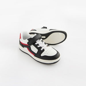 White Elastic Lace Trainers
