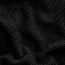 Load image into Gallery viewer, Black Regular Fit Knitted Bubble Textured 100% Cotton Polo Shirt
