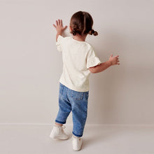 Load image into Gallery viewer, Ecru White Frill Short Sleeve T-Shirt
