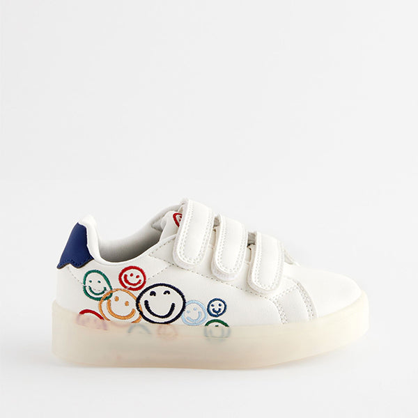White Rainbow Happy Light-Up Trainers
