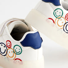Load image into Gallery viewer, White Rainbow Happy Light-Up Trainers
