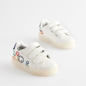 White Rainbow Happy Light-Up Trainers
