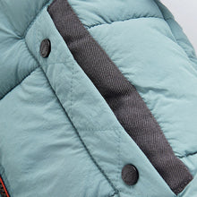 Load image into Gallery viewer, Mineral Blue Borg Teddy Lined Padded Coat (3mths-6yrs)
