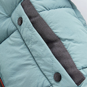 Mineral Blue Borg Teddy Lined Padded Coat (3mths-6yrs)